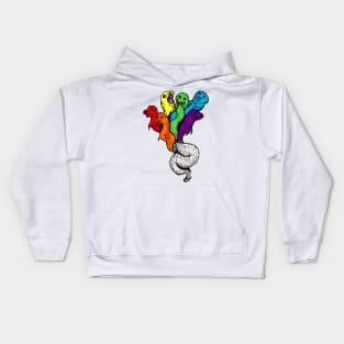 Pride Rainbow Aya Napa Sea Monster Kids Hoodie